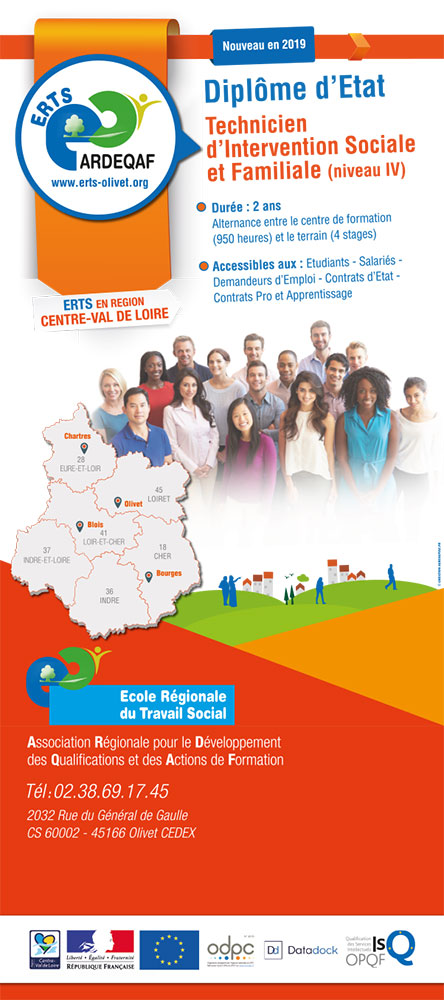 Ouverture de la formation en tant que "technicien de l'intervention sociale et familiale" (TISF) le 30 septembre 2019. > 10 postes à pourvoir en contrat de pro jeune et adulte sur orléans, chartres, montargis et Châteauroux "   Vous pouvez retirer le dossier de candidature dans les locaux de l’ERTS. Nous restons à votre disposition pour toutes demandes sur cette formation.     ” class=”wp-image-26251″/></figure>
					</div><!-- .entry-content -->

					<div class=